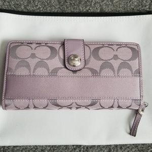 Coach Signature jacquard wallet